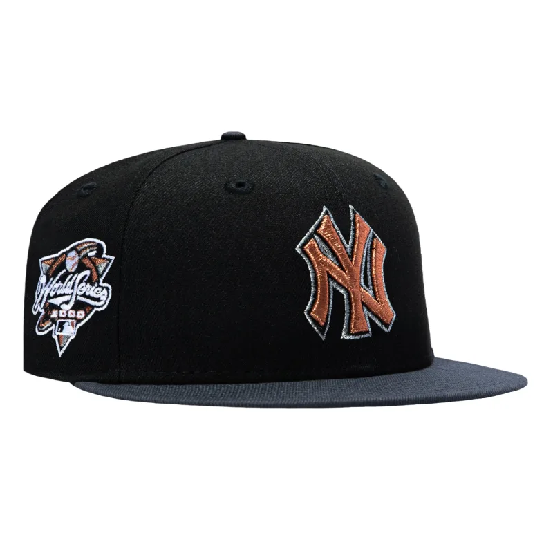 New Era New York Yankees fitted hat Black, Graphite colorway - New Era 59Fifty Anthracite New York Yankees 2000 All Star Game Patch Hat – Black, Graphite