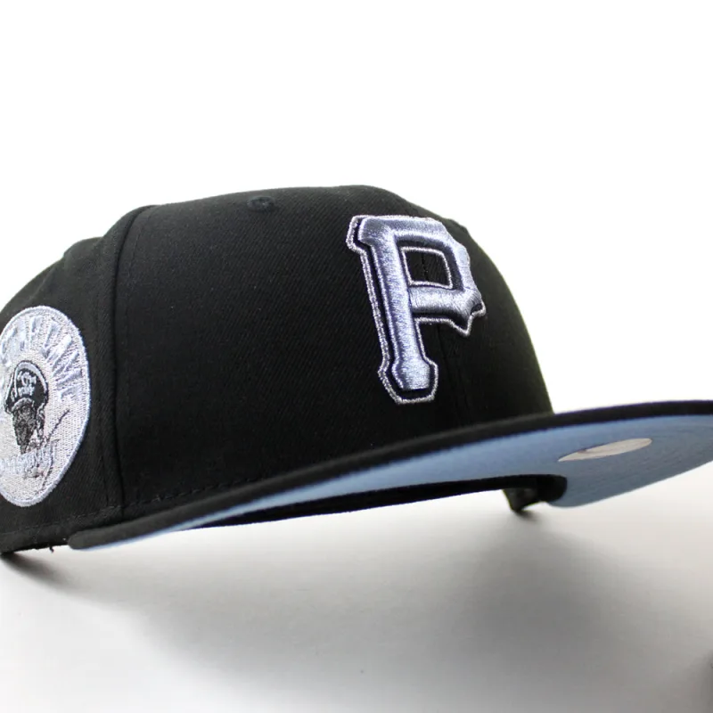 New Era Pittsburgh Pirates fitted hat Black Gray Under Brim colorway - Pittsburgh Pirates 1974 All Star Game New Era 59Fifty Fitted Hat (Black Gray Under Brim)