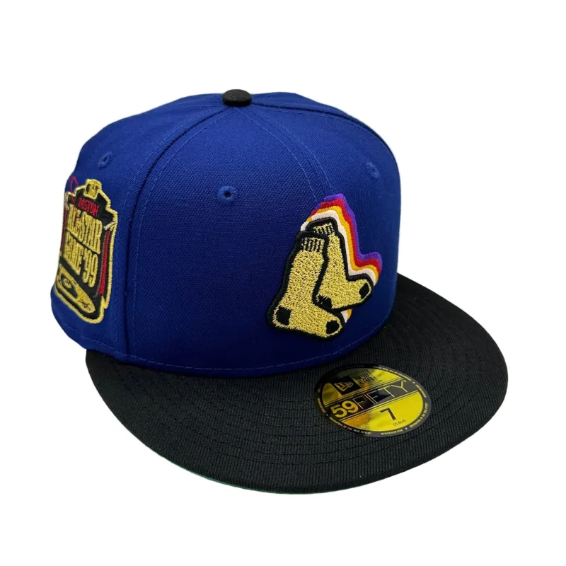 New Era Boston Red Sox fitted hat Men's colorway - New Era Drops Clean Red Sox Triple Bocker Fitted with Custom Side Patch