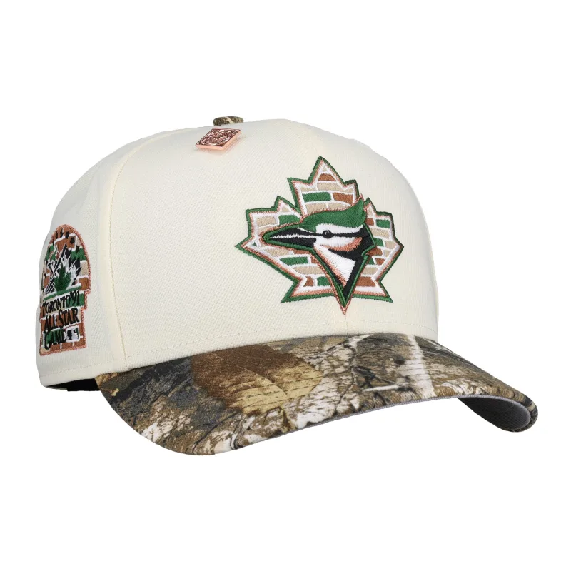 New Era Toronto Blue Jays fitted hat white, grey, blue, chrome colorway - Toronto Blue Jays 1991 All Star Game Chrome Camo 59Fifty Fitted Hat