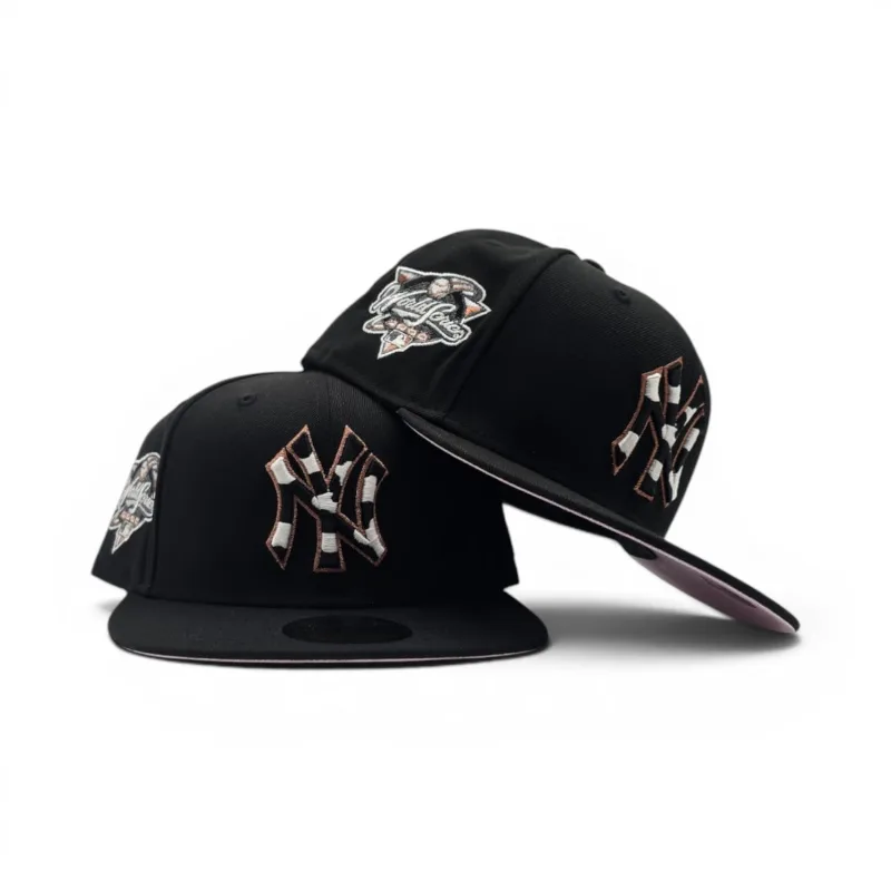 New Era New York Yankees fitted hat black, pink colorway - New Era Drops Wild Yankees Cow Print Fitted with Subway Series Side Patch