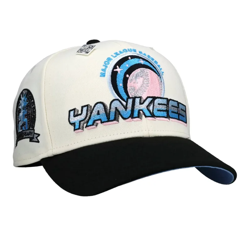 New Era New York Yankees fitted hat white, blue, chrome, silver colorway - 25th Anniversary Chrome Fitted: New Era Honors a Quarter Century of Yankees Pride