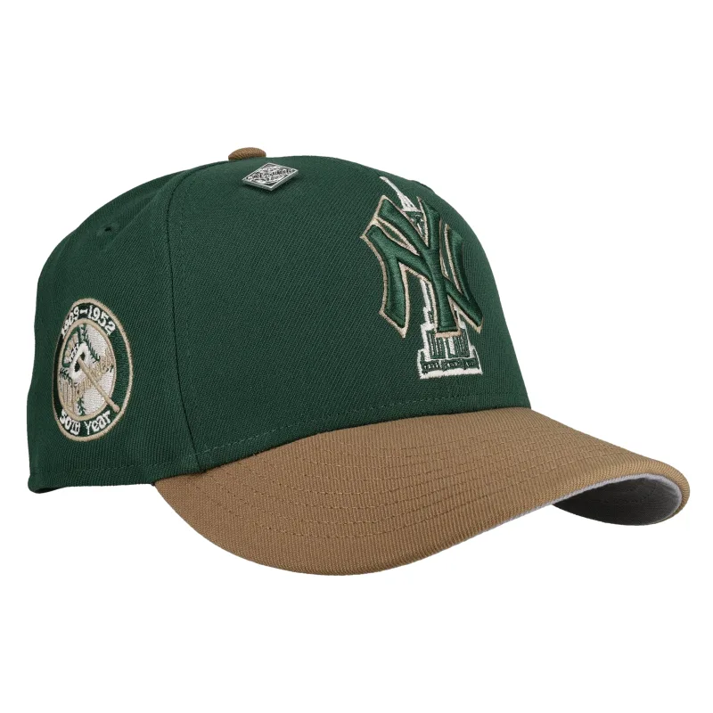 New Era New York Yankees fitted hat grey, green colorway - New Era Drops Clean Yankees 50th Year Fitted with Green Empire State Vibes