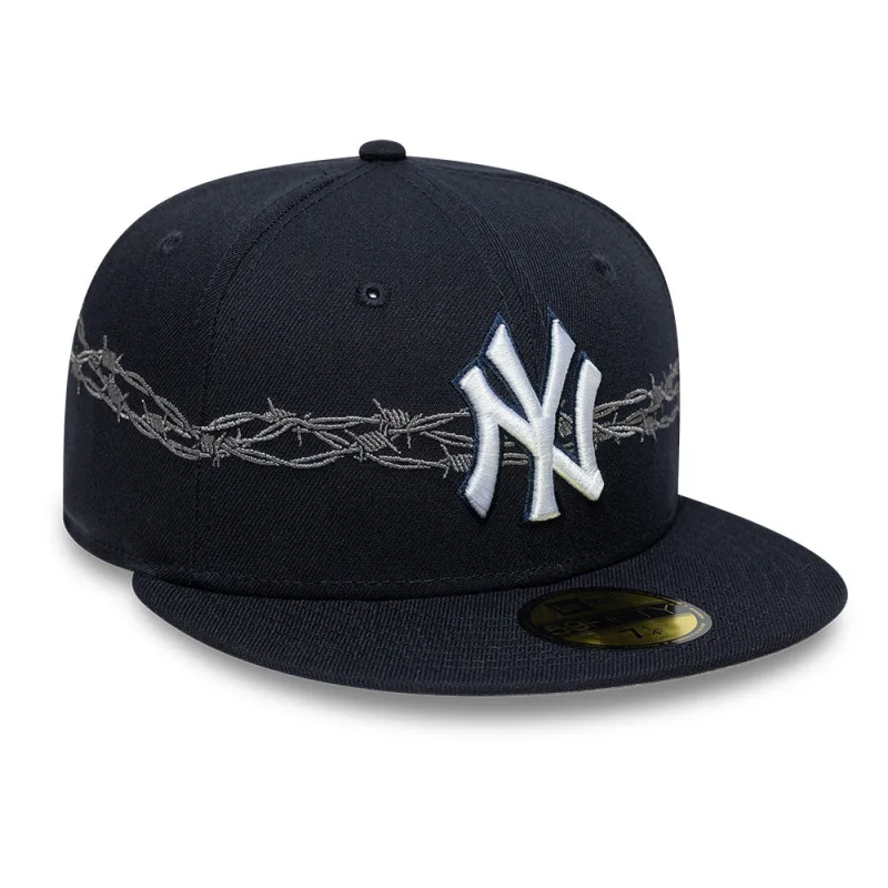 New Era New York Yankees fitted hat navy, grey colorway - New Era Drops Clean Yankees Fitted in Navy and Grey