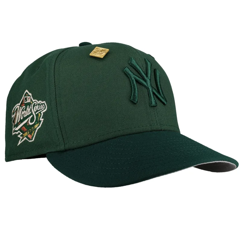 New Era New York Yankees fitted hat grey, green colorway - 1998 World Series Fitted: New Era Honors the Yankees Dynasty in Two Tone Green