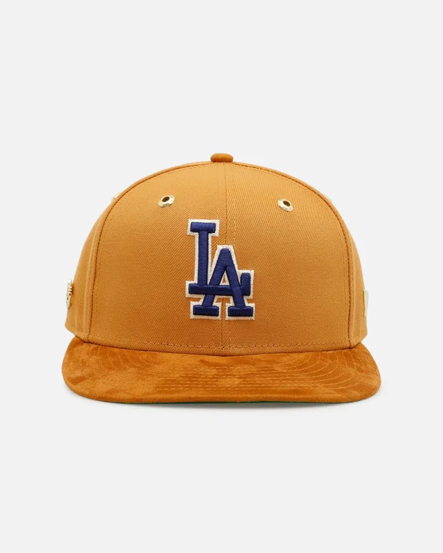 New Era Los Angeles Dodgers fitted hat tan, wheat colorway - Timberland x New Era Dodgers 59FIFTY Fitted Brings Workwear Vibes to LA