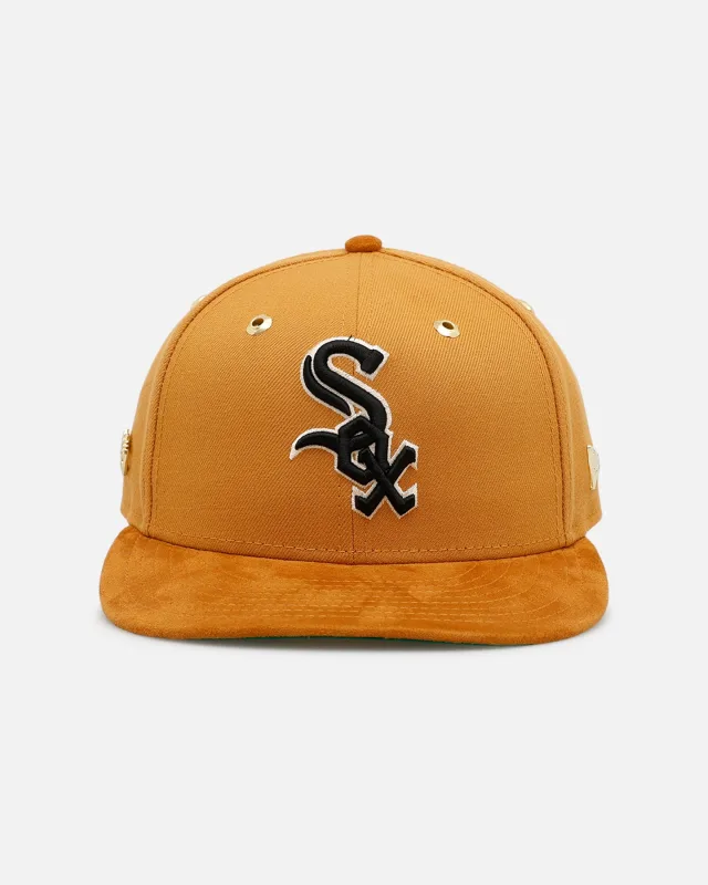 New Era Chicago White Sox fitted hat white, tan, wheat colorway - Timberland x New Era Chicago White Sox 59FIFTY Fitted Brings Workwear Vibes to the Diamond