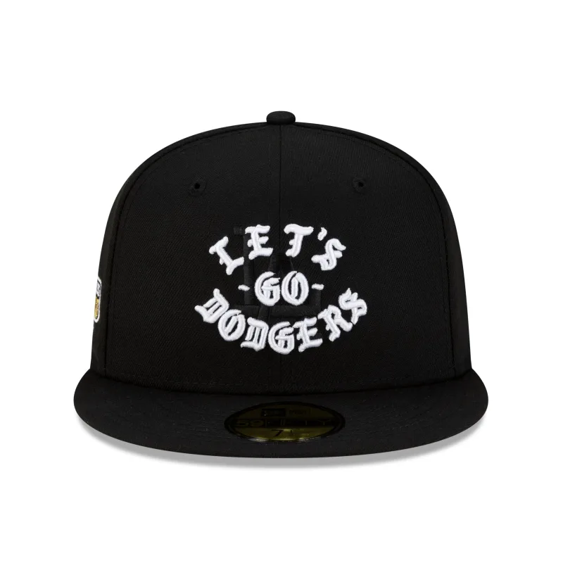 New Era Los Angeles Dodgers fitted hat black colorway - Born X Raised Links Up with Dodgers for a Blacked-Out LGD Fitted