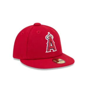 New Era Los Angeles Angels fitted hat Red colorway - New Era Angels Mini Fitted Drops in Classic Red