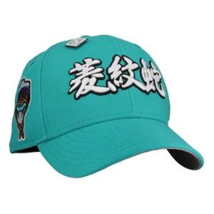 New Era Arizona Diamondbacks fitted hat grey, green, teal colorway - Arizona Diamondbacks 1998 Inaugural Season Teal Kanji 59Fifty Fitted Hat