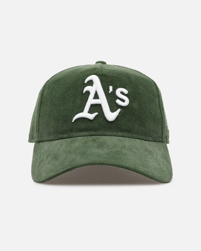 New Era Oakland Athletics fitted hat black, green, olive colorway - New Era Drops Cord-Heavy Athletics Fitted in Olive Green