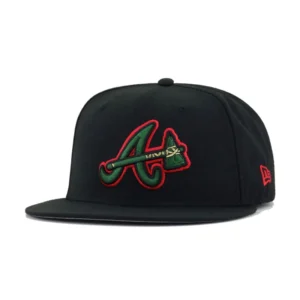 New Era Atlanta Braves fitted hat black, red, green, gold colorway - New Era Drops Fresh Braves Fitted with Rosso Verde Flair