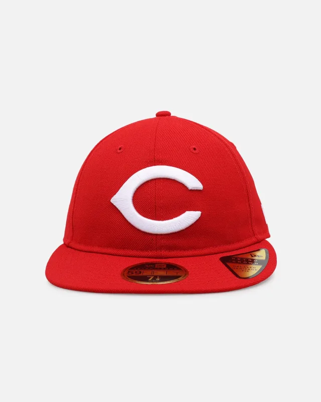 New Era Cincinnati Reds fitted hat black, red colorway - Cincinnati Reds 50th Anniversary Fitted: New Era Honors the Big Red Machine Era