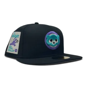 New Era Chicago Cubs fitted hat black, purple, teal colorway - New Era Drops Cubs Fitted with Sneaky Foul Ball Logo in Black Purple Teal