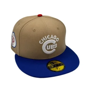 New Era Chicago Cubs fitted hat blue colorway - New Era Honors Harry Caray with Cubs Fitted Featuring Side Patch