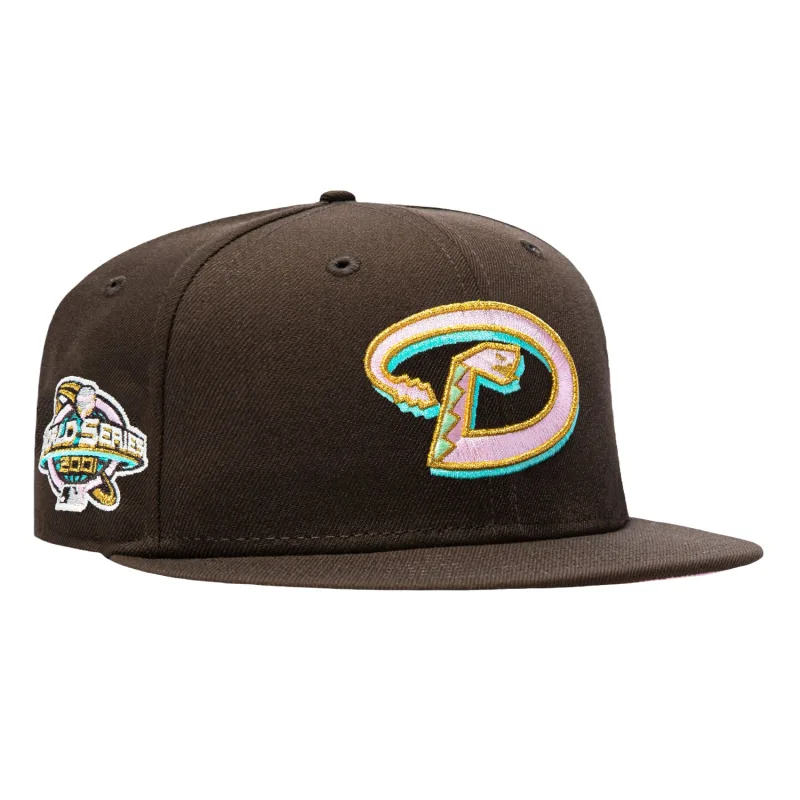New Era Arizona Diamondbacks fitted hat Brown colorway - Diamondbacks 2001 World Series Fitted: New Era’s Spumoni Brown Hat Honors Arizona’s Wildest Championship