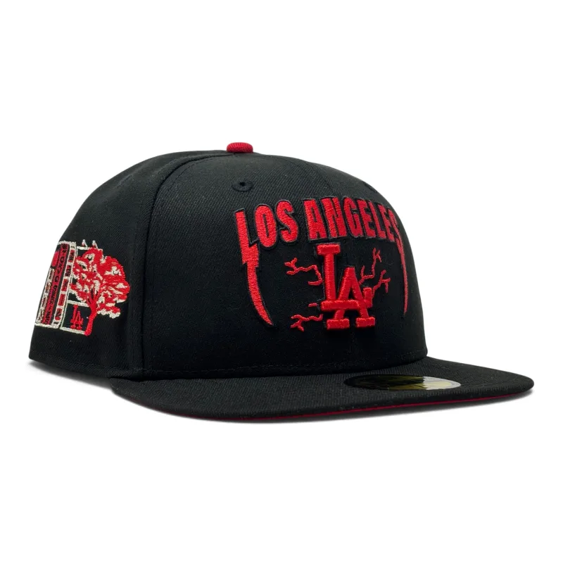 New Era Los Angeles Dodgers fitted hat black, red colorway - New Era Drops Metallica-Inspired Dodgers Fitted for the 2025 Tokyo Series