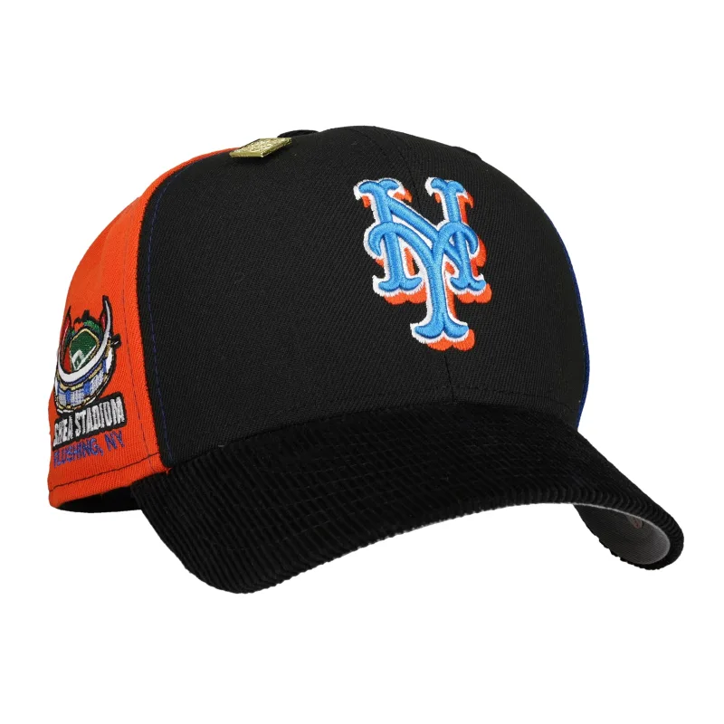 New Era New York Mets fitted hat black, grey colorway - New Era Drops Split Panel Mets Fitted with Shea Stadium Corduroy Vibes