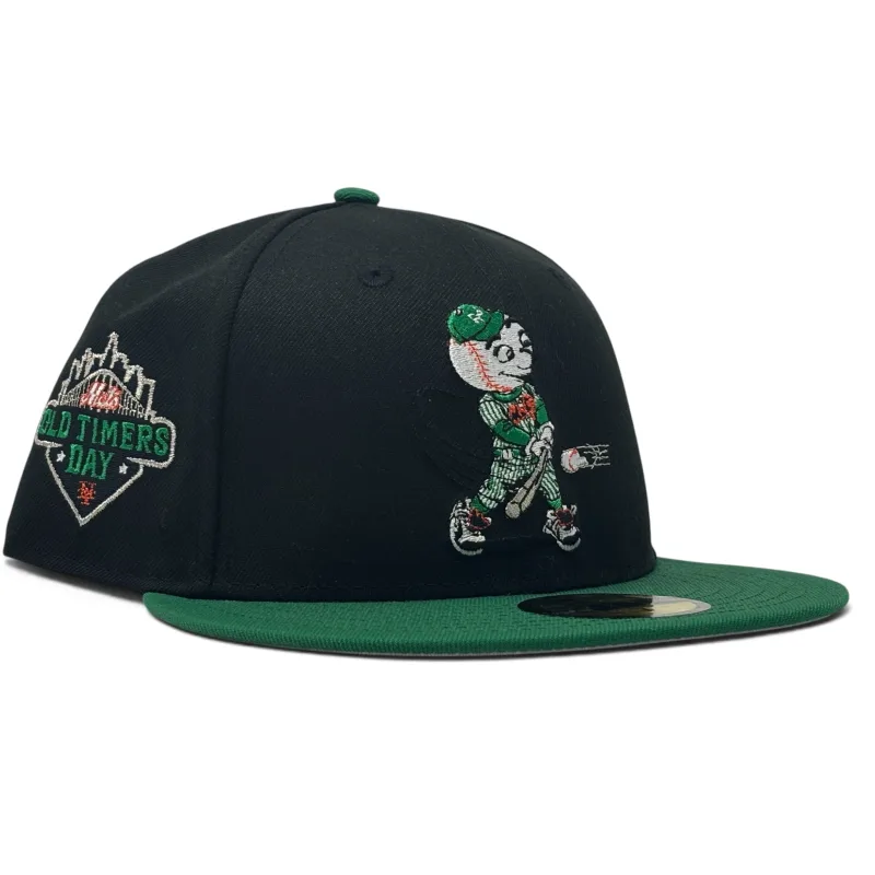 New Era New York Mets fitted hat black colorway - New Era Celebrates Old Timers Day with Swinging Mr. Met Fitted