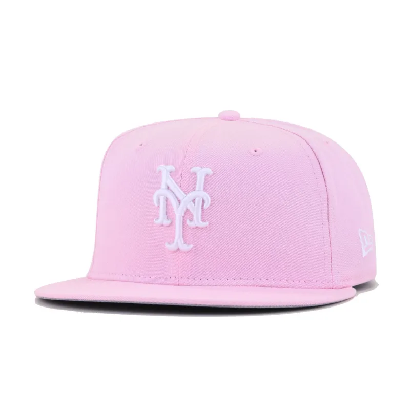 New Era New York Mets fitted hat pink colorway - New Era Drops Sweet Pink Mets 59Fifty Fitted