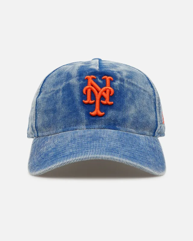 New Era New York Mets fitted hat black, blue colorway - New Era Cords Up a Washed Mets Fitted That Hits Different