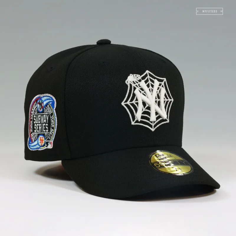New Era New York Yankees fitted hat red colorway - NEW YORK YANKEES 2000 WORLD SERIES SUBWAY SERIES VENOM / SPIDERMAN INSPIRED NEW ERA CAP