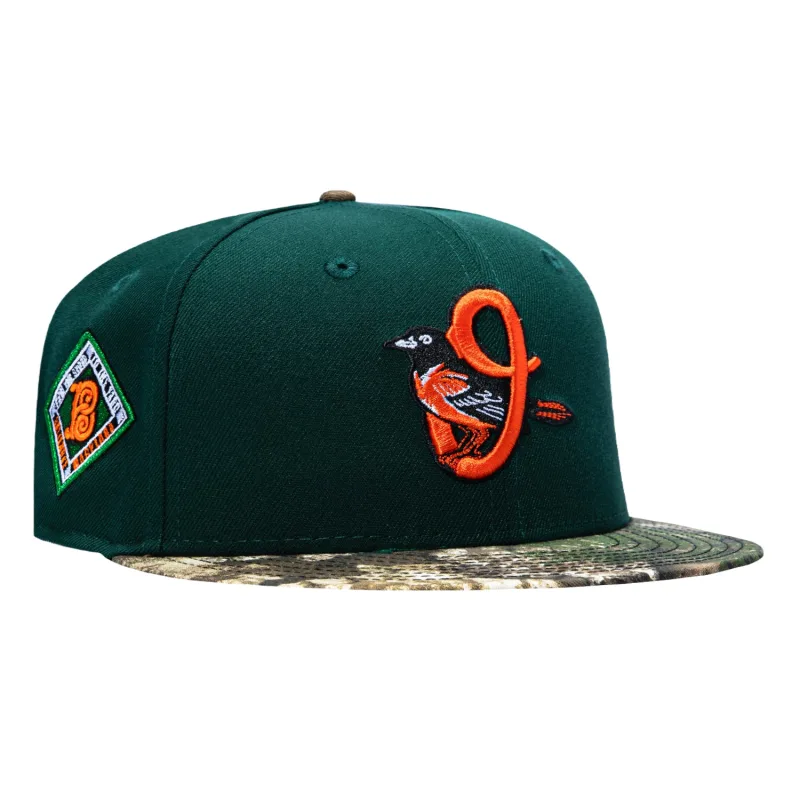 New Era Baltimore Orioles fitted hat Green, Realtree colorway - New Era Drops Realtree-Camo Orioles Fitted with 2026 City Patch