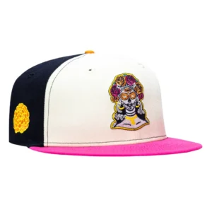 New Era San Diego Padres fitted hat White, Navy, Magenta colorway - New Era Drops Fresh Padres Fitted with 2026 City Patch on Rail Alternate