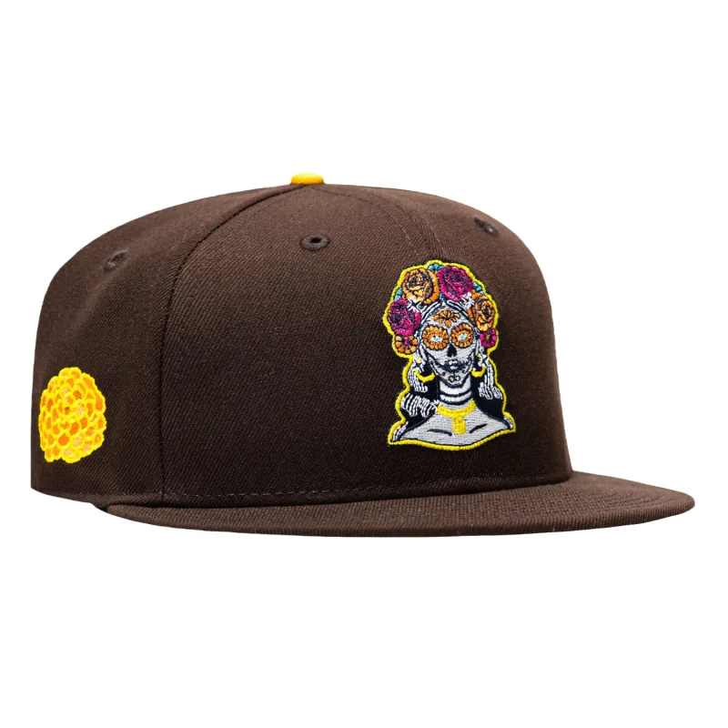 New Era San Diego Padres fitted hat Brown colorway - New Era Drops Padres 2026 City Patch Fitted in Brown