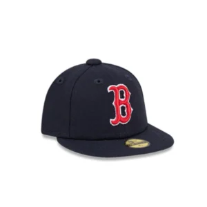 New Era Boston Red Sox fitted hat Navy colorway - New Era Drops Tiny Navy Red Sox Fitted in Mini Me Form