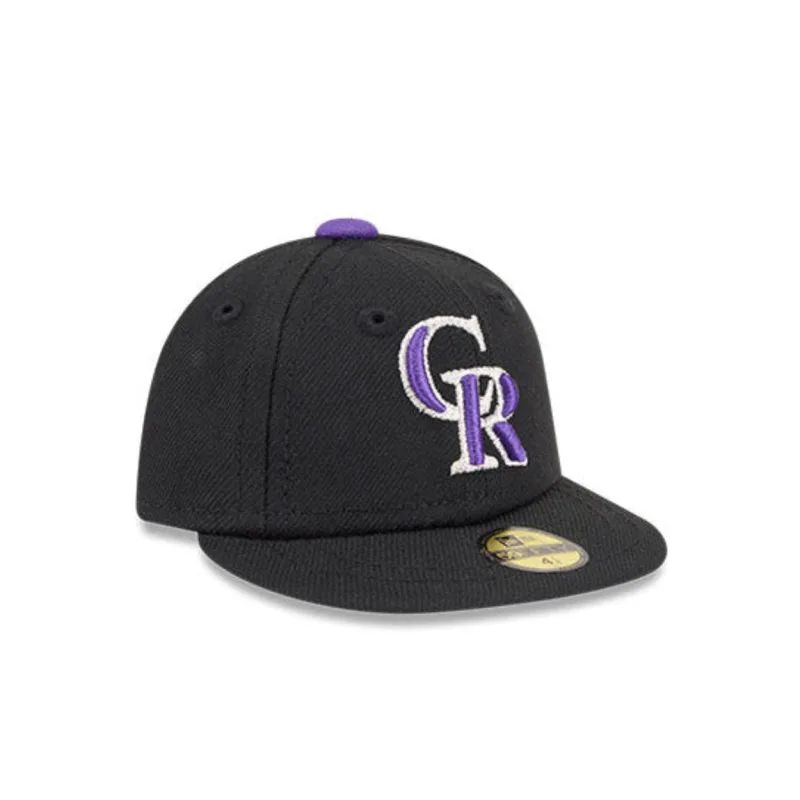 New Era Colorado Rockies fitted hat Black colorway - New Era Colorado Rockies Fitted Goes Mini in Sleek All-Black