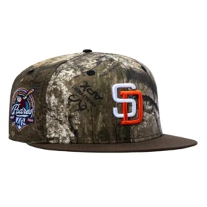 New Era San Diego Padres fitted hat Realtree, Brown colorway - New Era 59Fifty APX Realtree San Diego Padres 40th Anniversary Patch Hat – Realtree, Brown