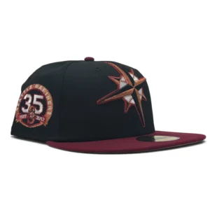 New Era Seattle Mariners fitted hat black, gray colorway - Seattle Mariners 35th Anniversary 59Fifty Gray Brim New Era Fitted Hats