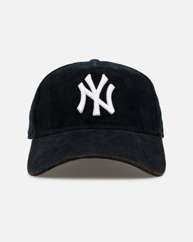 New Era New York Yankees fitted hat black colorway - New Era Drops Clean Yankees Cord Fitted in All-Black