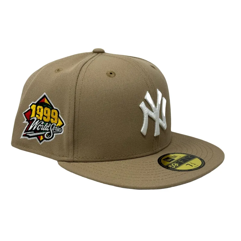 New Era New York Yankees fitted hat camel colorway - 1999 World Series Fitted: New Era’s Camel Yankees Tribute Brings the Dynasty Back