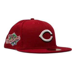 New Era Cincinnati Reds fitted hat red colorway - New Era Drops Classic Cincinnati Reds 1990 World Champs Fitted in Red