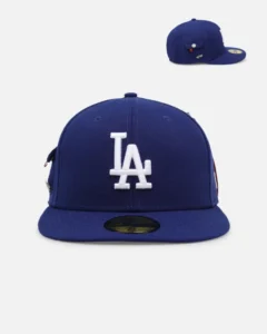 New Era Los Angeles Dodgers fitted hat blue, royal colorway - New Era Drops Clean Dodgers ‘Alpha Industries’ Fitted in Dark Royal