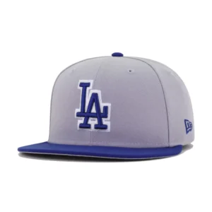 New Era Los Angeles Dodgers fitted hat grey, blue, royal, silver colorway - New Era Drops Clean Dodgers Batting Practice Fitted in Grey and Royal
