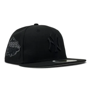 New Era New York Yankees fitted hat black colorway - New York Yankees 1999 World Series New Era fitted Hat-All Black
