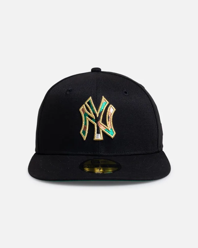 New Era New York Yankees fitted hat black colorway - New Era Yankees Woodland Camo Fitted Sneaks onto the Scene