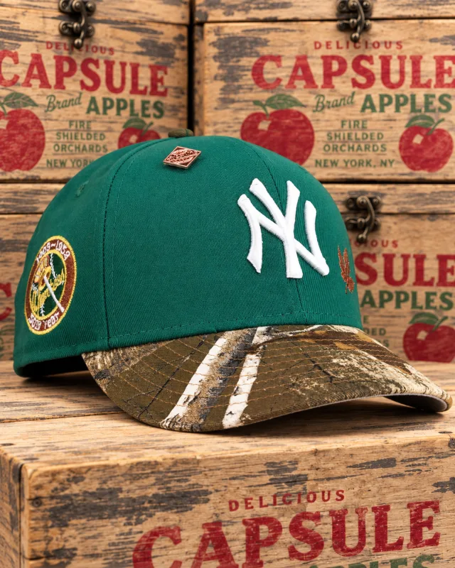 New Era New York Yankees fitted hat grey, green colorway - New Era Drops Yankees 50th Year Green Camo Fitted in Specialty Box