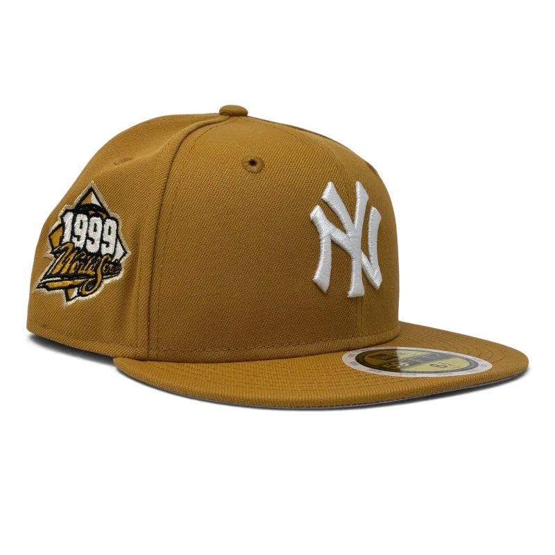 New Era New York Yankees fitted hat wheat colorway - 1999 World Series Fitted: New Era Honors Yankees Dynasty in Wheat